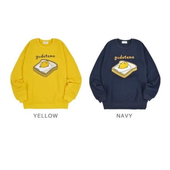 NWT Gudetama Sweatshirt in Mustard Yellow - Picture 4 of 5